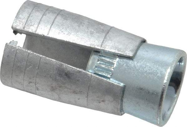 Powers Fasteners - 3/8" Diam, 5/8" Drill, 1-5/16" OAL, 3/4" Min Embedment Drop-In Concrete Anchor - Steel (Cone)/Zamac Alloy (Body), Zinc-Plated Finish - Makers Industrial Supply