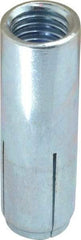 Powers Fasteners - 1/2" Diam, 5/8" Drill, 1-1/8" Min Embedment Drop-In Concrete Anchor - Grade 5 Steel, Zinc-Plated Finish, 13/16" Thread Length - Makers Industrial Supply