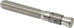 Powers Fasteners - 1/2" Diam, 1/2" Drill, 3-3/4" OAL, Wedge Expansion Concrete Anchor - 304 Stainless Steel, Hex Nut Head, Hex Drive, 2-3/8" Thread Length - Makers Industrial Supply