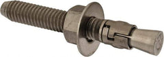 Powers Fasteners - 3/8" Diam, 3/8" Drill, 2-3/4" OAL, Wedge Expansion Concrete Anchor - 316 Stainless Steel, Hex Nut Head, Hex Drive, 1-5/8" Thread Length - Makers Industrial Supply