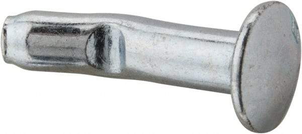 Powers Fasteners - 1/4" Diam, 1/4" Drill, 1" OAL, 1-1/4" Min Embedment Split-Drive Concrete Anchor - Grade 8.2 Steel, Zinc-Plated Finish, Mushroom Head - Makers Industrial Supply