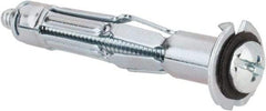 Powers Fasteners - 3/16" Screw, 3/8" Diam, 2" Long, 3/8 to 5/8" Thick, Sleeve Drywall & Hollow Wall Anchor - 3/8" Drill, Zinc Plated, Steel, Grade 5, Use in Concrete, & Masonry, Drywall, Plywood & Wallboard - Makers Industrial Supply