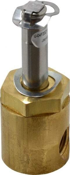 Parker - 1/4" Port, Two Way, Direct Acting, Brass Solenoid Valve - Normally Closed, 140 Max PSI, NBR Seal - Makers Industrial Supply