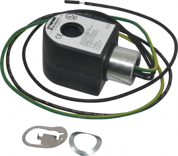 Parker - 24 Volt, 18 Coil Lead Length, Class F, Solenoid Coil - 11.0 Watt, NEMA 4X Enclosure, Use with Parker Skinner Gold Ring Series Valves - Makers Industrial Supply