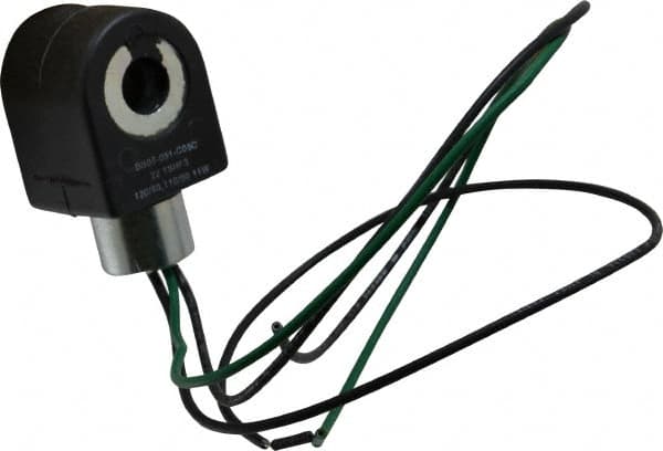 Parker - 120 Volt, 18 Coil Lead Length, Class F, Solenoid Coil - 11.0 Watt, NEMA 4X Enclosure, Use with Parker Skinner Gold Ring Series Valves - Makers Industrial Supply