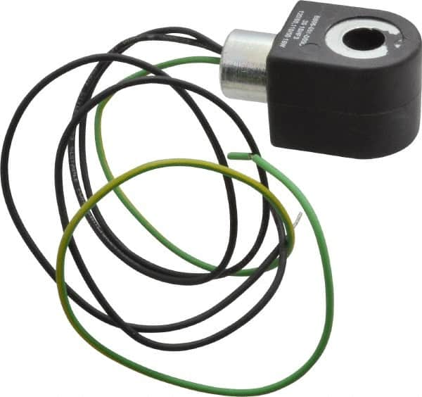 Parker - 120 Volt, 18 Coil Lead Length, Class F, Solenoid Coil - 16.0 Watt, NEMA 4X Enclosure, Use with Parker Skinner Gold Ring Series Valves - Makers Industrial Supply