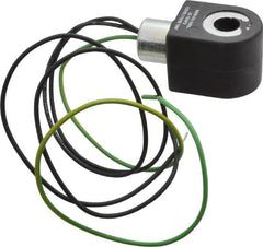 Parker - 120 Volt, 18 Coil Lead Length, Class F, Solenoid Coil - 16.0 Watt, NEMA 4X Enclosure, Use with Parker Skinner Gold Ring Series Valves - Makers Industrial Supply