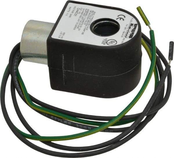 Parker - 24 Volt, 18 Coil Lead Length, Class H, Solenoid Coil - 11.0 Watt, NEMA 4X Enclosure, Use with Parker Skinner Gold Ring Series Valves - Makers Industrial Supply