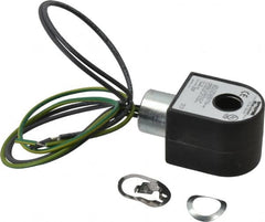 Parker - 240 Volt, 18 Coil Lead Length, Class H, Solenoid Coil - 11.0 Watt, NEMA 4X Enclosure, Use with Parker Skinner Gold Ring Series Valves - Makers Industrial Supply