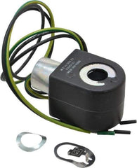 Parker - 12 Volt, 18 Coil Lead Length, Class F, Solenoid Coil - 11.5 Watt, NEMA 4X Enclosure, Use with Parker Skinner Gold Ring Series Valves - Makers Industrial Supply