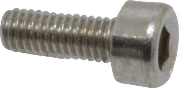 Value Collection - M3x0.50 Metric Coarse Hex Socket Drive, Socket Cap Screw - Grade 18-8 & Austenitic A2 Stainless Steel, Fully Threaded, 8mm Length Under Head - Makers Industrial Supply