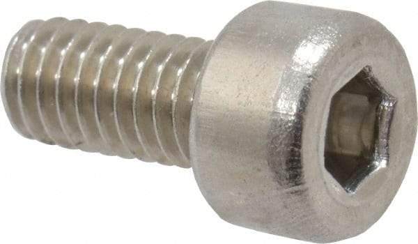 Value Collection - M4x0.70 Metric Coarse Hex Socket Drive, Socket Cap Screw - Grade 18-8 & Austenitic A2 Stainless Steel, Fully Threaded, 8mm Length Under Head - Makers Industrial Supply