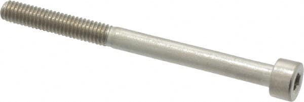 Value Collection - M4x0.70 Metric Coarse Hex Socket Drive, Socket Cap Screw - Grade 18-8 & Austenitic A2 Stainless Steel, Partially Threaded, 50mm Length Under Head - Makers Industrial Supply