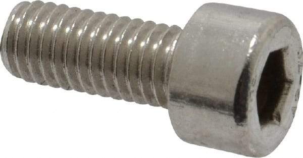 Value Collection - M5x0.80 Metric Coarse Hex Socket Drive, Socket Cap Screw - Grade 18-8 & Austenitic A2 Stainless Steel, Fully Threaded, 12mm Length Under Head - Makers Industrial Supply