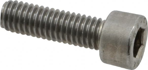 Value Collection - M6x1.00 Metric Coarse Hex Socket Drive, Socket Cap Screw - Grade 18-8 & Austenitic A2 Stainless Steel, Fully Threaded, 20mm Length Under Head - Makers Industrial Supply