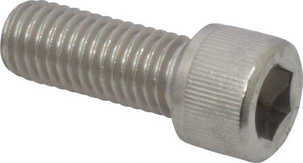 Value Collection - M12x1.75 Metric Coarse Hex Socket Drive, Socket Cap Screw - Grade 18-8 & Austenitic A2 Stainless Steel, Fully Threaded, 30mm Length Under Head - Makers Industrial Supply