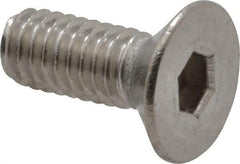 Value Collection - M4x0.70 Metric Coarse Hex Socket Drive, 90° Flat Screw - Grade 18-8 Stainless Steel, Fully Threaded, 10mm OAL - Makers Industrial Supply