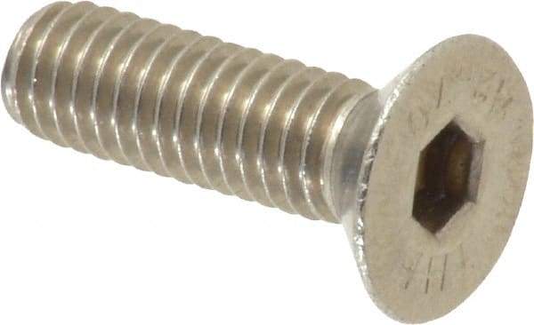 Value Collection - M6x1.00 Metric Coarse Hex Socket Drive, 90° Flat Screw - Grade 18-8 Stainless Steel, Fully Threaded, 20mm OAL - Makers Industrial Supply