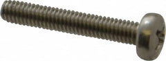 Value Collection - M4x0.70 Metric Coarse, 25mm Length Under Head Phillips Drive Machine Screw - Pan Head, Grade 18-8 Stainless Steel, Uncoated, Without Washer - Makers Industrial Supply