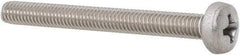 Value Collection - M4x0.70 Metric Coarse, 40mm Length Under Head Phillips Drive Machine Screw - Pan Head, Grade 18-8 Stainless Steel, Uncoated, Without Washer - Makers Industrial Supply