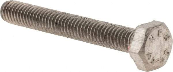 Value Collection - M4x0.70mm Metric Coarse, 30mm Length Under Head Hex Head Cap Screw - Fully Threaded, Grade 18-8 & Austenitic A2 Stainless Steel, 7mm Hex - Makers Industrial Supply