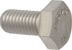 Value Collection - M10x1.50mm Metric Coarse, 20mm Length Under Head Hex Head Cap Screw - Fully Threaded, Grade 18-8 & Austenitic A2 Stainless Steel, 17mm Hex - Makers Industrial Supply