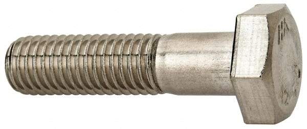 Value Collection - M10x1.50mm Metric Coarse, 40mm Length Under Head Hex Head Cap Screw - Partially Threaded, Grade 18-8 & Austenitic A2 Stainless Steel, 17mm Hex - Makers Industrial Supply