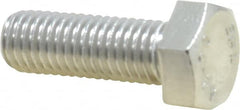 Value Collection - M12x1.75mm Metric Coarse, 35mm Length Under Head Hex Head Cap Screw - Fully Threaded, Grade 18-8 & Austenitic A2 Stainless Steel, 19mm Hex - Makers Industrial Supply