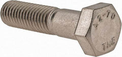 Value Collection - M12x1.75mm Metric Coarse, 50mm Length Under Head Hex Head Cap Screw - Partially Threaded, Grade 18-8 & Austenitic A2 Stainless Steel, 19mm Hex - Makers Industrial Supply