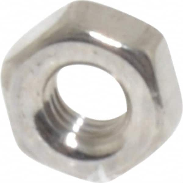 Value Collection - M3x0.50 Stainless Steel Right Hand Hex Nut - 5.5mm Across Flats, 2.4mm High, Uncoated - Makers Industrial Supply