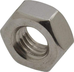 Value Collection - M10x1.50 Stainless Steel Right Hand Hex Nut - 17mm Across Flats, 8mm High, Uncoated - Makers Industrial Supply