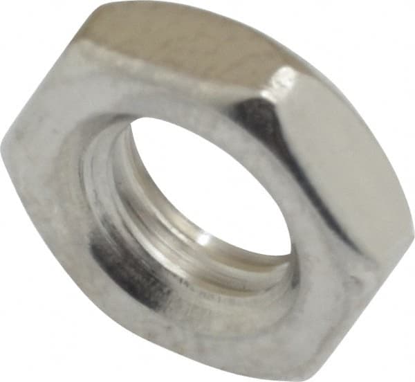 Value Collection - M8x1.25 Metric Coarse Stainless Steel Right Hand Hex Jam Nut - 13mm Across Flats, 4mm High, Uncoated - Makers Industrial Supply