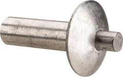 Made in USA - Universal Head Aluminum Alloy Drive Blind Rivet - Stainless Steel Mandrel, 0.172" to 3/16" Grip, 0.312" Head Diam, 0.161" to 0.172" Hole Diam, 0.313" Length Under Head, 5/32" Body Diam - Makers Industrial Supply