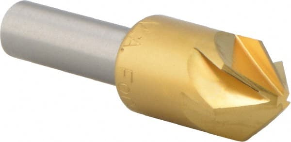 M.A. Ford - 5/8" Head Diam, 3/8" Shank Diam, 6 Flute 82° High Speed Steel Countersink - Makers Industrial Supply