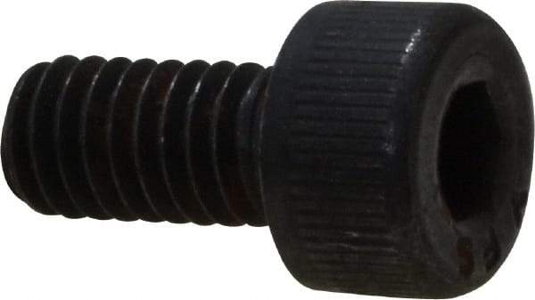 Value Collection - M4x0.70 Metric Coarse Hex Socket Drive, Socket Cap Screw - Grade 12.9 Alloy Steel, Black Oxide Finish, Fully Threaded, 8mm Length Under Head - Makers Industrial Supply