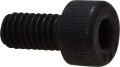 Value Collection - M4x0.70 Metric Coarse Hex Socket Drive, Socket Cap Screw - Grade 12.9 Alloy Steel, Black Oxide Finish, Fully Threaded, 8mm Length Under Head - Makers Industrial Supply