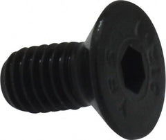 Value Collection - M5x0.80 Metric Coarse Hex Socket Drive, 90° Flat Screw - Grade 12.9 Alloy Steel, Black Oxide Finish, Fully Threaded, 10mm OAL - Makers Industrial Supply