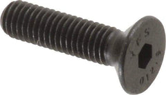 Value Collection - M5x0.80 Metric Coarse Hex Socket Drive, 90° Flat Screw - Grade 12.9 Alloy Steel, Black Oxide Finish, Fully Threaded, 20mm OAL - Makers Industrial Supply