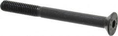 Value Collection - M5x0.80 Metric Coarse Hex Socket Drive, 90° Flat Screw - Grade 12.9 Alloy Steel, Black Oxide Finish, Partially Threaded, 50mm OAL - Makers Industrial Supply