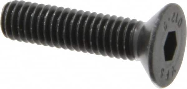 Value Collection - M6x1.00 Metric Coarse Hex Socket Drive, 90° Flat Screw - Grade 12.9 Alloy Steel, Black Oxide Finish, Fully Threaded, 25mm OAL - Makers Industrial Supply