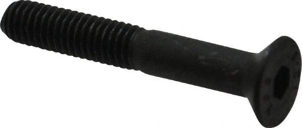 Value Collection - M6x1.00 Metric Coarse Hex Socket Drive, 90° Flat Screw - Grade 12.9 Alloy Steel, Black Oxide Finish, Partially Threaded, 40mm OAL - Makers Industrial Supply