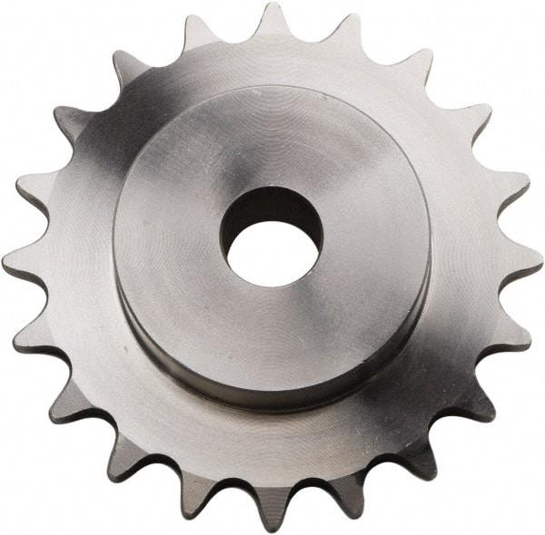 U.S. Tsubaki - 14 Teeth, 3/8" Chain Pitch, Chain Size 35, Plain Bore Sprocket - 1/2" Bore Diam, 1.685" Pitch Diam, 1.87" Outside Diam - Makers Industrial Supply