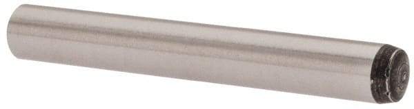 Value Collection - 4mm Diam x 30mm Pin Length Grade 8 Alloy Steel Precision Dowel Pin - Bright Finish, 1 Rounded End - Makers Industrial Supply