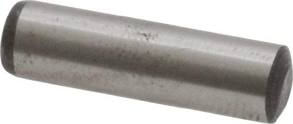 Value Collection - 6mm Diam x 22mm Pin Length Grade 8 Alloy Steel Precision Dowel Pin - Bright Finish, 1 Rounded End - Makers Industrial Supply