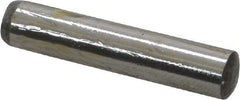 Value Collection - 6mm Diam x 30mm Pin Length Grade 8 Alloy Steel Precision Dowel Pin - Bright Finish, 1 Rounded End - Makers Industrial Supply