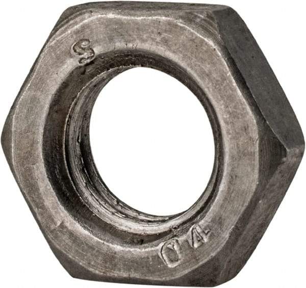 Value Collection - M12x1.75 Steel Right Hand Hex Jam Nut - 19mm Across Flats, 6mm High, Uncoated - Makers Industrial Supply