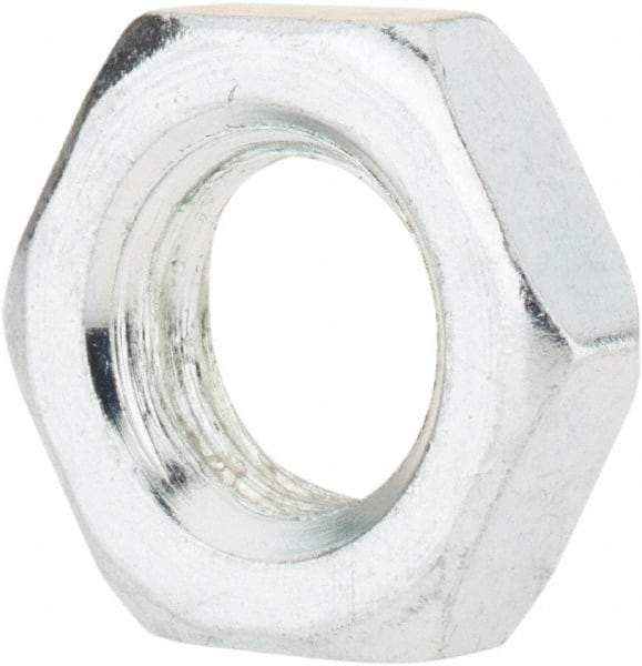 Value Collection - M12x1.75 Steel Right Hand Hex Jam Nut - 19mm Across Flats, 6mm High, Zinc-Plated Finish - Makers Industrial Supply