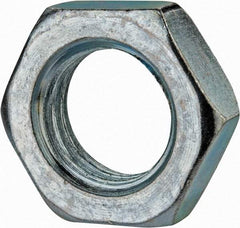 Value Collection - M24x3.00 Steel Right Hand Hex Jam Nut - 36mm Across Flats, 12mm High, Zinc-Plated Finish - Makers Industrial Supply