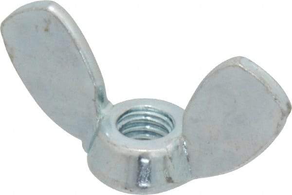 Value Collection - M6x1.00, Zinc Plated, Iron Standard Wing Nut - 2.7mm Wing Span, 15mm Wing Span - Makers Industrial Supply