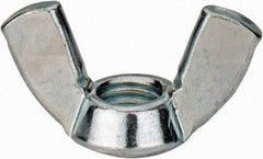 Value Collection - M10x1.50, Zinc Plated, Iron Standard Wing Nut - 4.6mm Wing Span, 23mm Wing Span - Makers Industrial Supply